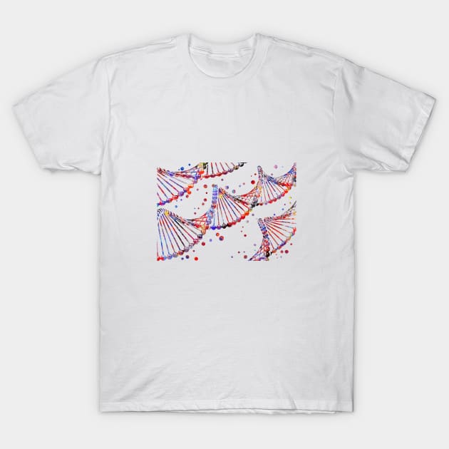 DNA molecule T-Shirt by RosaliArt